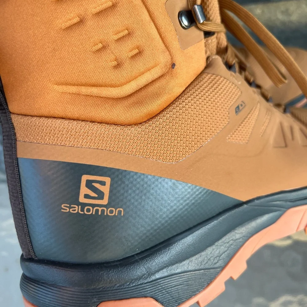 Salomon Men's Brown/Tan Waterproof Outblast Hiking Boots Sz 9.5